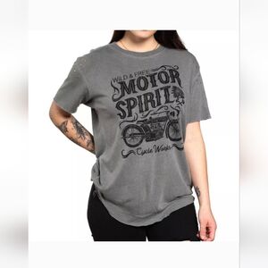 Nwt Affliction Motors Graphic Tee Women Small